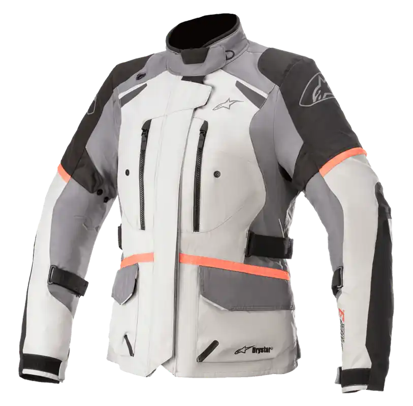 Speciale Aanbieding Alpinestars Stella Andes V4 Drystar Jacket Ice Grey Dark Grey Black Fluo Yellow 9282