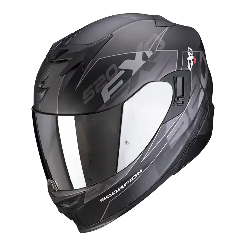 Scorpion Exo-520 Evo Air Cover Matt Black Silver Hete Deal