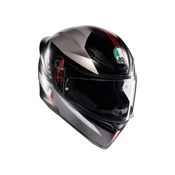 AGV K1 S Lap Matt Black Grey Red 034 Lage Prijs