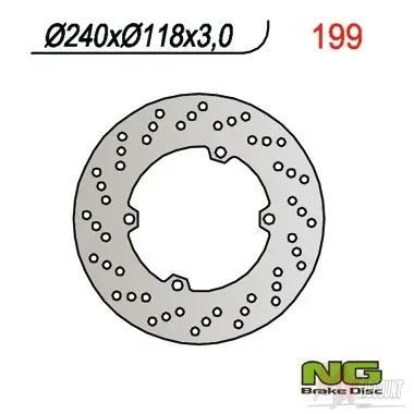 Direct Beschikbaar NG Remschijf Voor honda cr 125 250 1990
