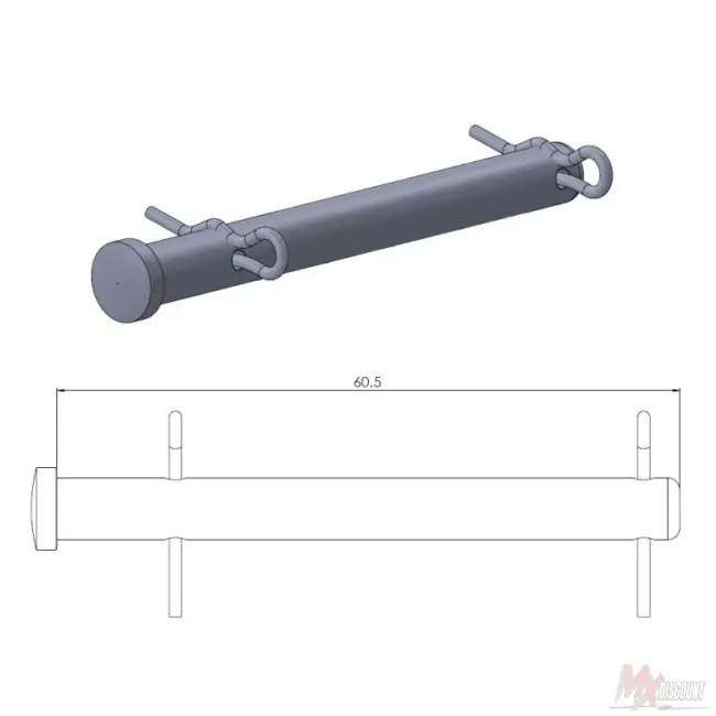 Op = Op Moto-master remblokken pin achter ktm husq gas 90-25