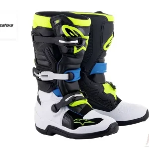 Nu Kopen Alpinestars tech 7s crosslaarzen fluor geel/blauw 34