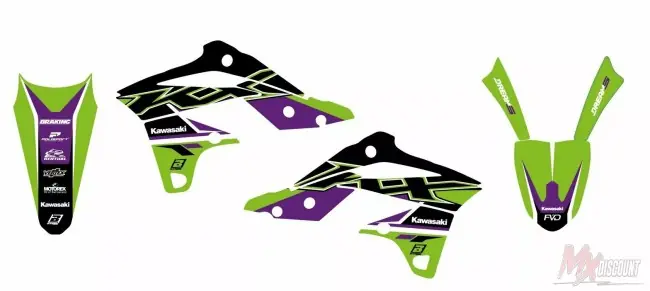 Flitsaanbieding Blackbird stickerset dream 5 kawasaki kxf 250 13-16