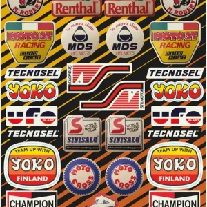 Beperkt Aanbod Tecnosel stickervel pvc mx vintage
