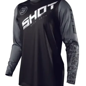 Voordeelprijs Motokrosový dres Shot Devo Slam černo-bílo-šedý výprodej