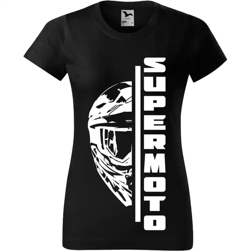 Koop Online Dames-T-shirt SUPERMOTO zwart XS