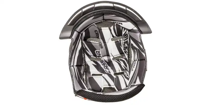 Binnenhelm voor Cassida Cross Pro II helm zwart-wit-grijs XS Voordeelprijs