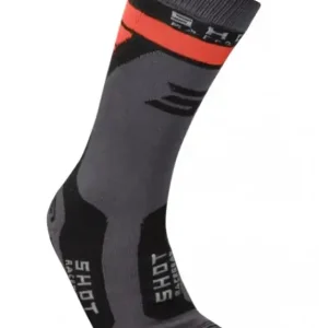 Sokken Shot Race 2.0 grijs-oranje Aanbieding