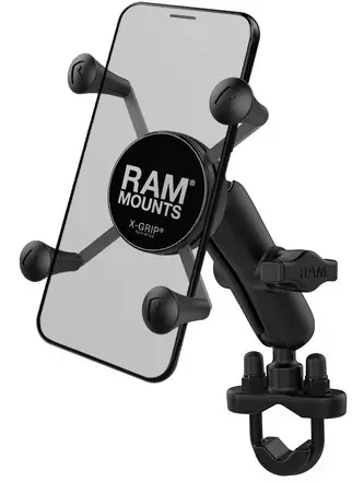 Koopje RAM Mounts X-Grip mobiele telefoonhouder voor sturen met een diameter van 12,7-31,75 mm