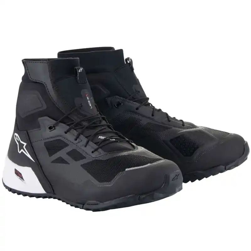 Betrouwbaar Alpinestars CR-1 zwart-witte motorlaarzen 38