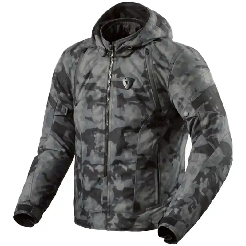 Revit Flare 3 H2O camo donkergrijs motorjack S Actieprijs