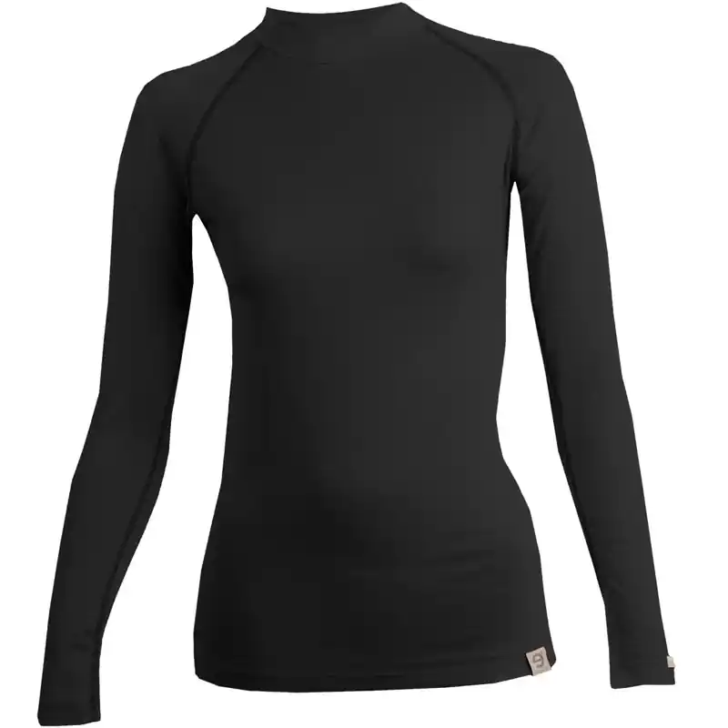 Thermoshirt voor dames nanosilver® MERINO zwart Flitsaanbieding
