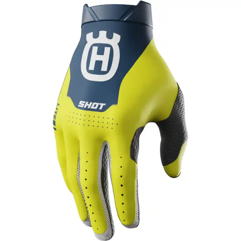 Aanbieding Motorcross handschoenen Shot Lite HVA blauw 8-13.5 &euro;