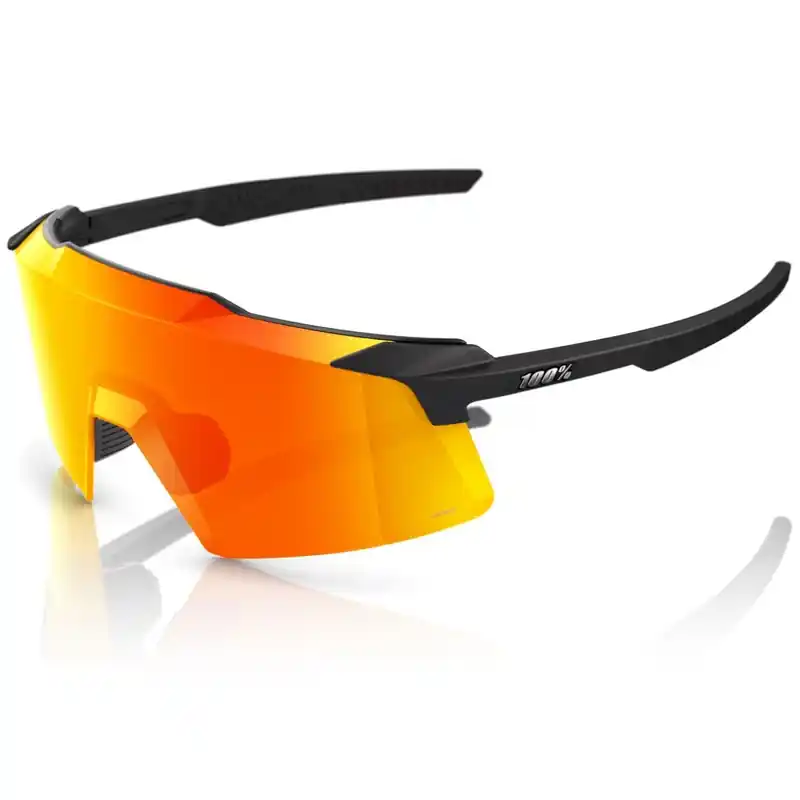 100% Aerocraft zonnebril met rood HIPER glas Lage Prijs