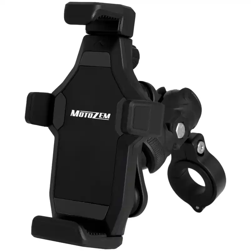 Trillingsdempende motorfietshouder met slot MotoZem M25-1 zwart Premium