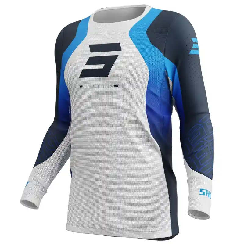 Snelle Levering Motorcross Trui Shot Aerolite Ultra Blauw XS