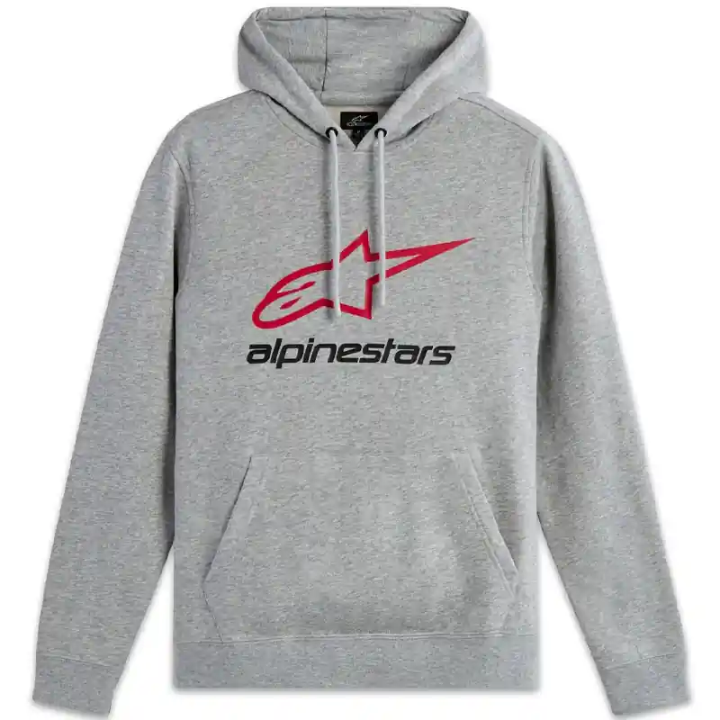 Alpinestars Always 2.0 grijs-rood-zwarte hoodie Tijdelijk Beschikbaar