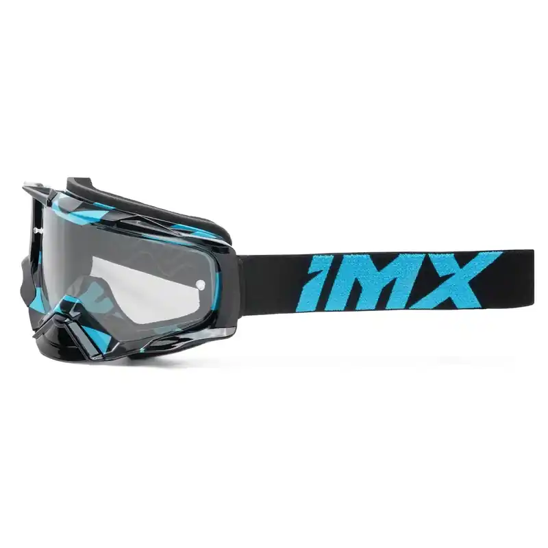Motorcrossbril iMX Dust Graphic zwart en blauw met helder plexi Hete Deal