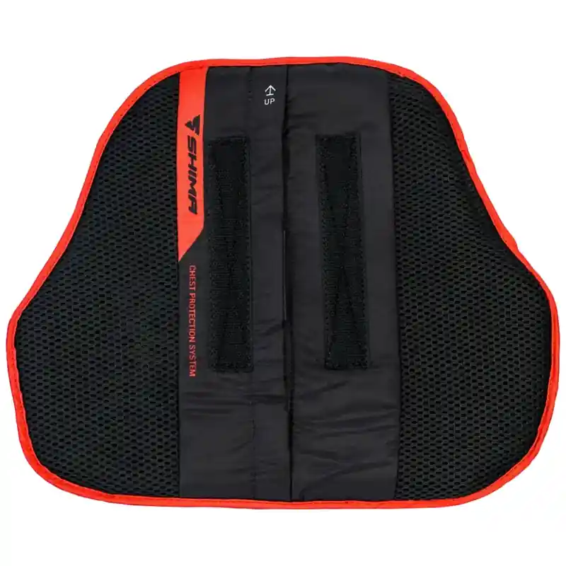 Speciale Aanbieding Shima borstbeschermer zwart-rood