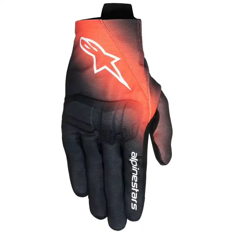 Alpinestars Reef V2 motorhandschoenen zwart-fluo rood-wit S Nu Kopen