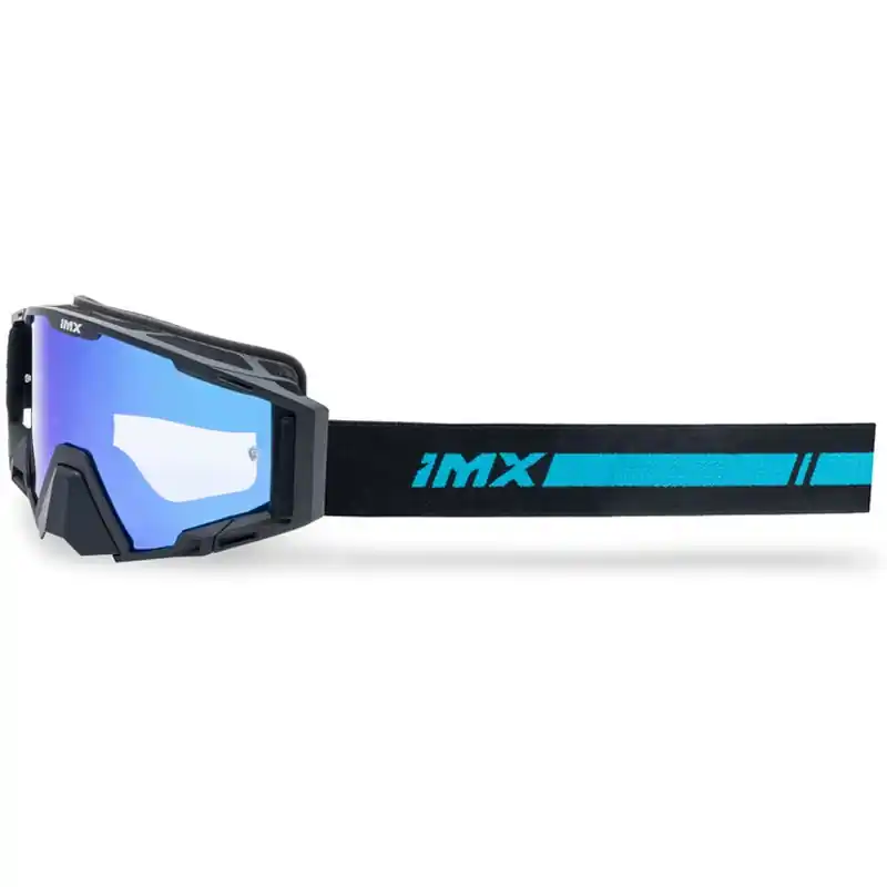 Motocrossbril iMX Sand zwart-blauw met blauw iridium plexiglas Actieprijs