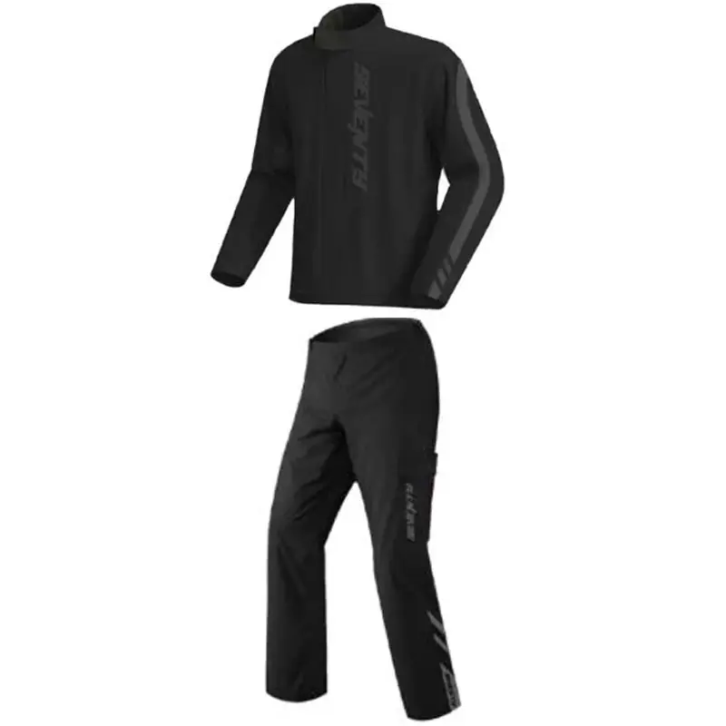Tweedelig regenpak Seventy Degrees SD-S5 Monsoon Suit zwart-zwart S Korting