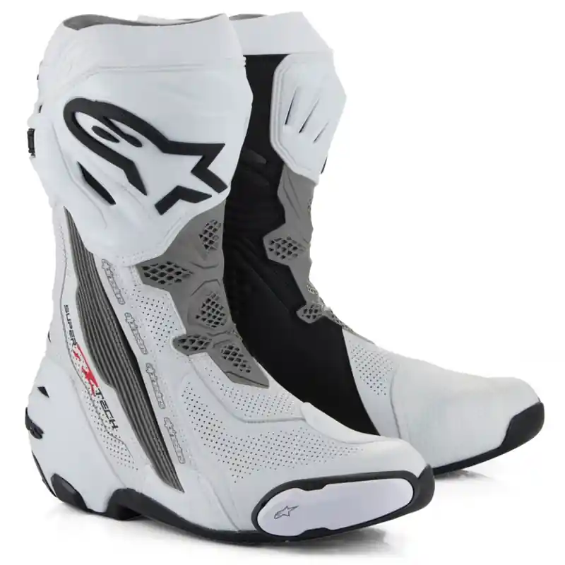 Alpinestars Supertech R geventileerde motorlaarzen wit-lichtgrijs-zwart 37 Rechtstreeks Van De Fabrikant