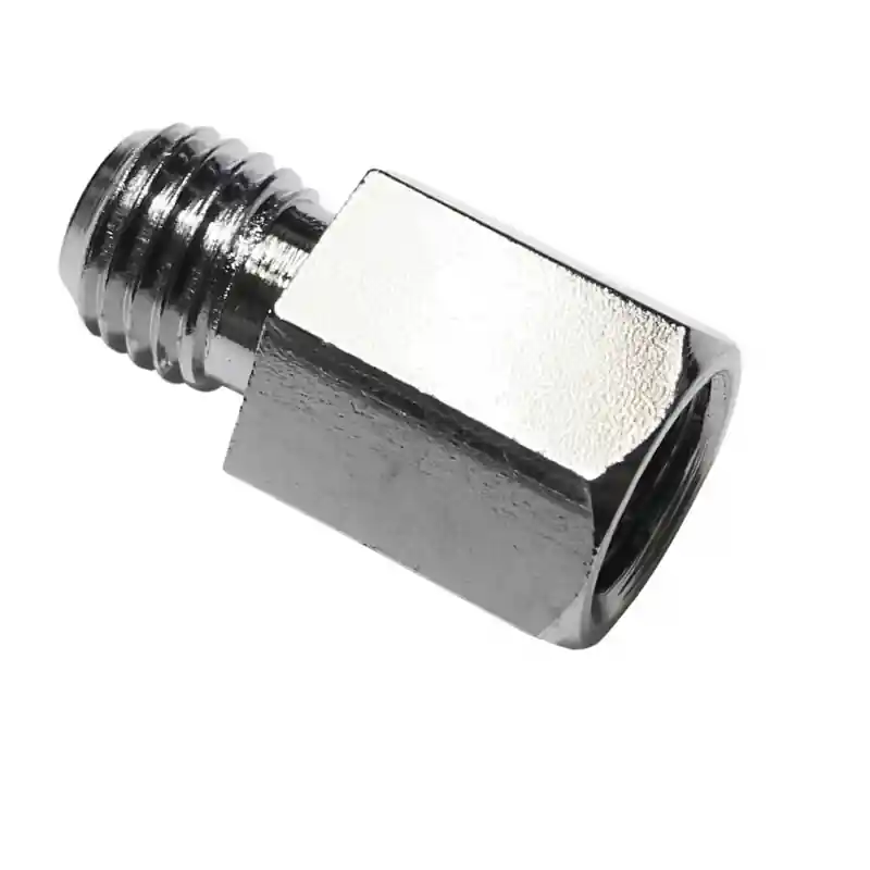 Adapter voor Highsider Smart spiegel van rechtse schroefdraad M10 naar rechtse schroefdraad M10 chroom Op = Op