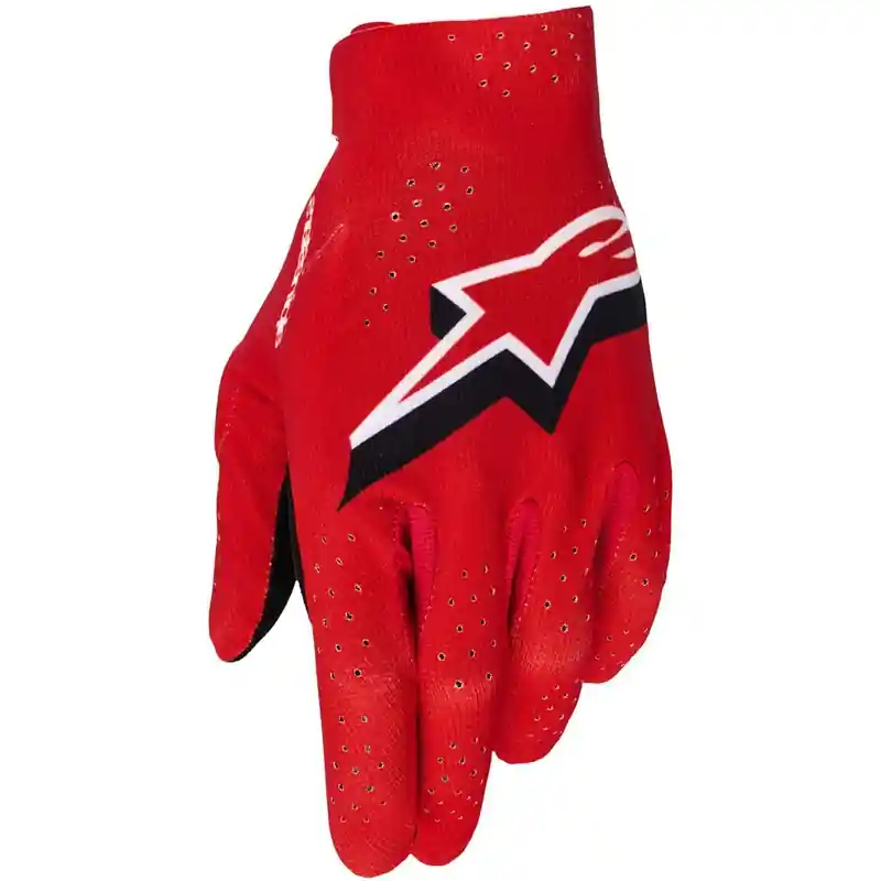 Alpinestars Supertech MX motorcrosshandschoenen rood-zwart-wit S Direct Beschikbaar