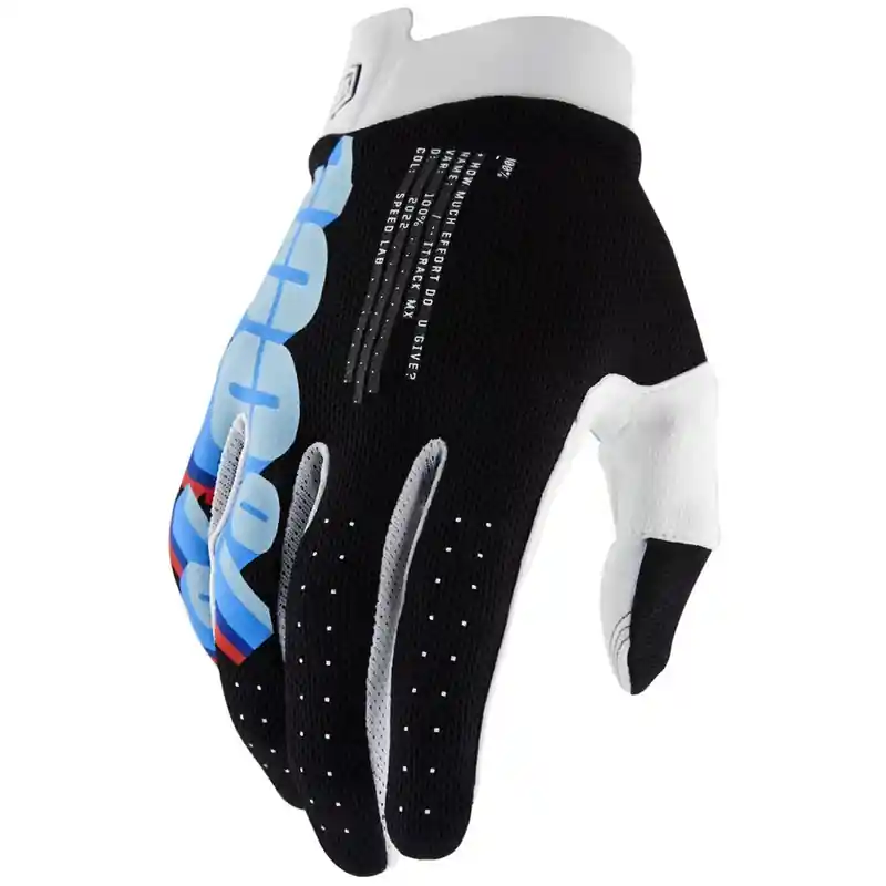 Motocross handschoenen 100% - USA ITRACK zwart S Direct Verzonden