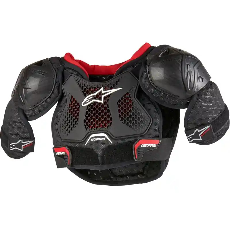 Lage Kosten Alpinestars Bionic Kickstart kinderbodyprotector zwart-rood 4 až 6 let