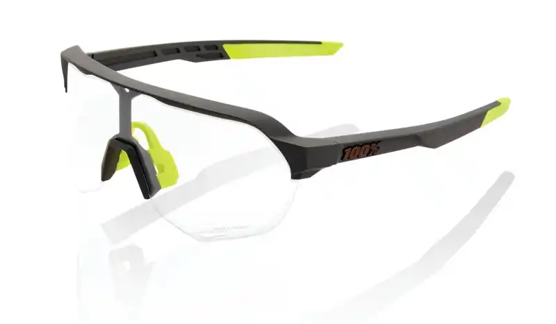 Veilige Betaling Zonnebril 100% S2 Soft Tact Cool Grey-Yellow (fotochromisch glas)