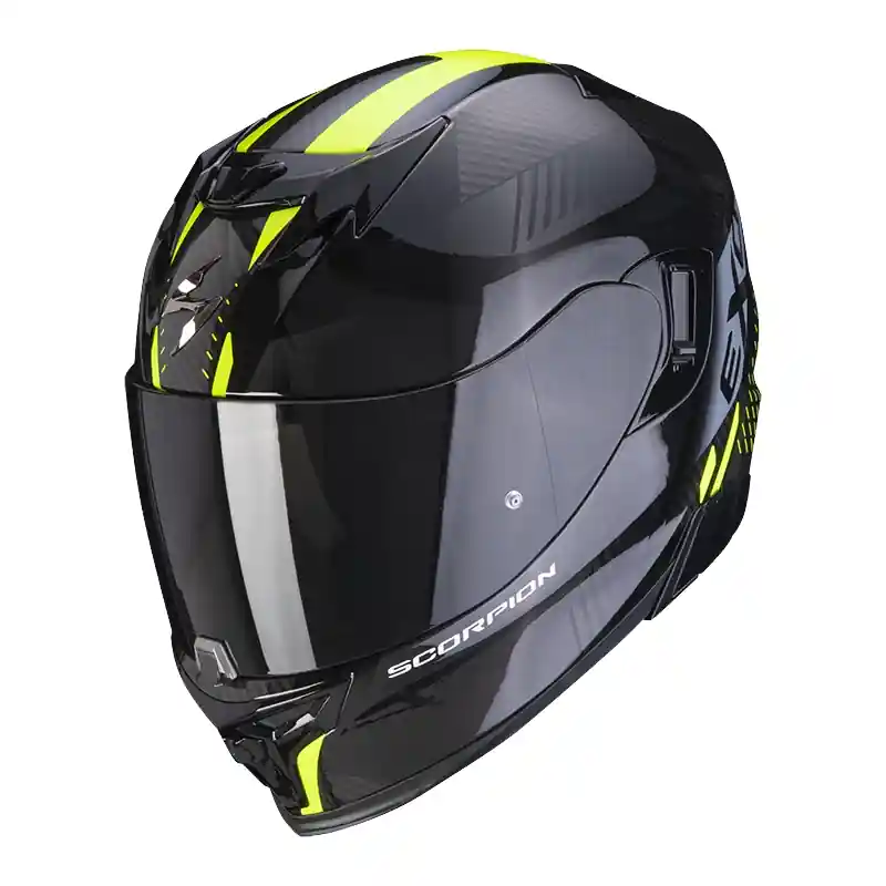 Integrální přilba na motorku Scorpion EXO-520 EVO Air Laten černo-fluo žlutá Premium