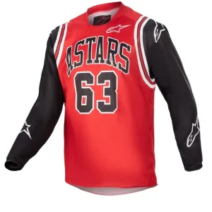 Alpinestars Racer Acumen Limited Edition Rood, Zwart en Wit Kinder Motorcross Trui Lage Kosten