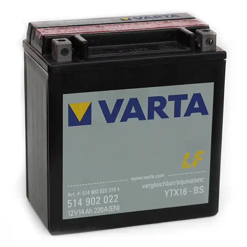 Bestseller VARTA YTX16-4/YTX16-BS 12V/14Ah onderhoudsvrije batterij