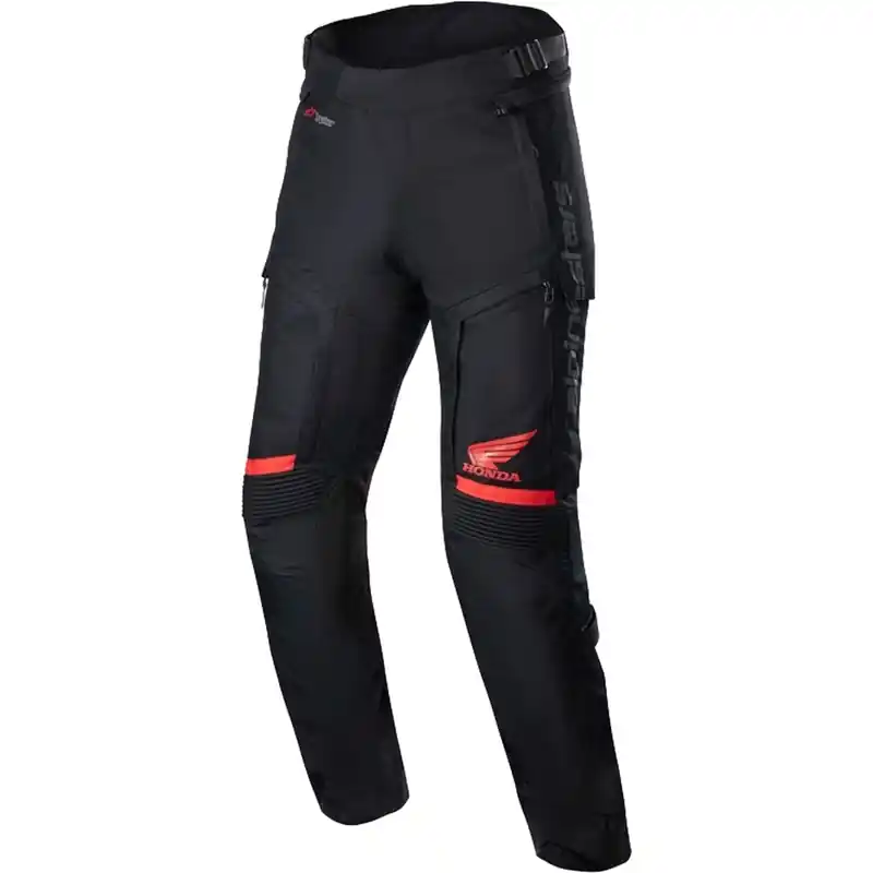 Aanbieding Alpinestars Bogota PRO Drystar Honda motorbroek rood fluo-zwart S