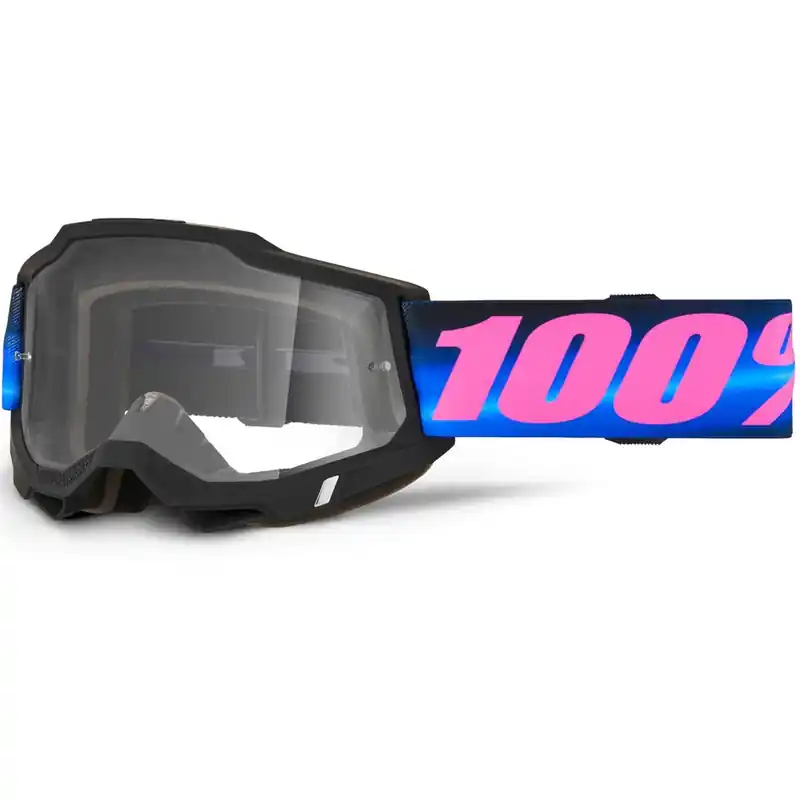 100% ACCURI 2 Superdome motorcrossbril met helder plexiglas Actieprijs