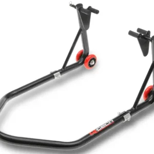 Koop Vandaag Motorfietsstandaard voor/achter Q-TECH zwart 3 - II. kwaliteit