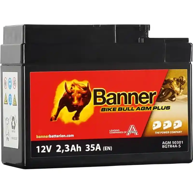Korting AGM-accu Banner Bike Bull AGM PLUS AGM PLUS 503 01 / BGTR4A-S - GTR4A-S