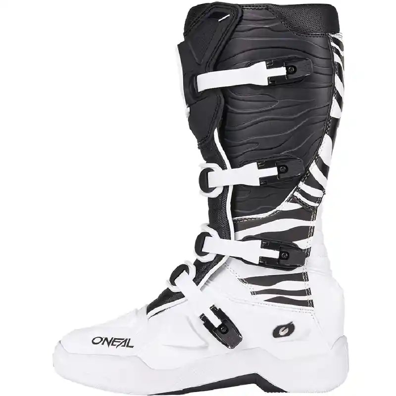 Aanbieding O'Neal 3SRS Zebra motorcrosslaarzen zwart-wit 39