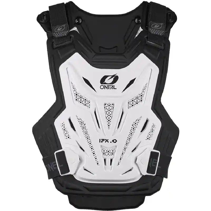 Snelle Levering O'Neal Split Lite motorborstbeschermer wit S/M
