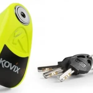 Zámek na kotoučovou brzdu s alarmem KOVIX KAZ10 fluo žlutý Bestel Nu