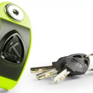 Zámek na kotoučovou brzdu s alarmem KOVIX KD6 fluo žlutý Beperkte Voorraad