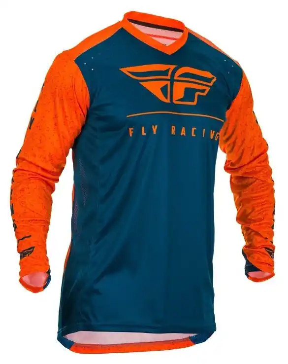 Motokrosový dres FLY Racing Lite 2020 oranžovo-modrý Koop Vandaag