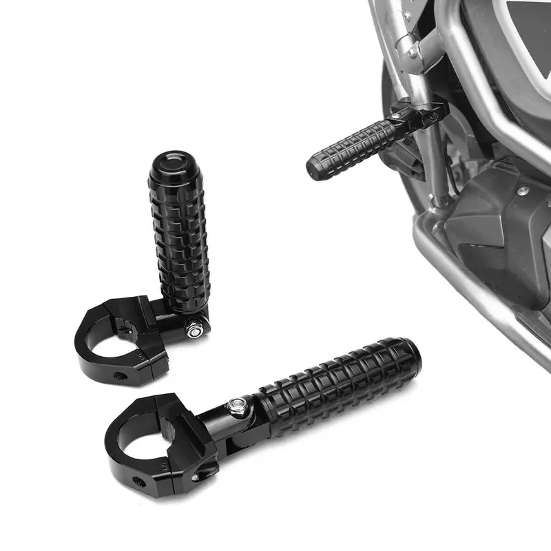 Gecertificeerd Motor voetsteunen voor buisdiameter 22–32 mm UF3 universele valbeugel voetsteunen zwart Craftride