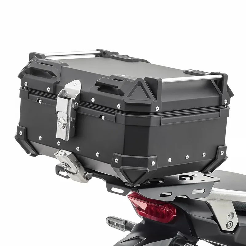 Rechtstreeks Van De Fabrikant Motorfiets Alu topkoffer Bagtecs XB22 Aluminium 22 liter zwart