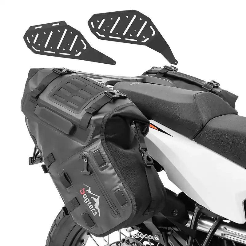 Set Zijtassen MT142 + Zijdrager voor KTM 790 / 890 Adventure / R 19-26 Bagtecs TW47 Gereduceerde Prijs