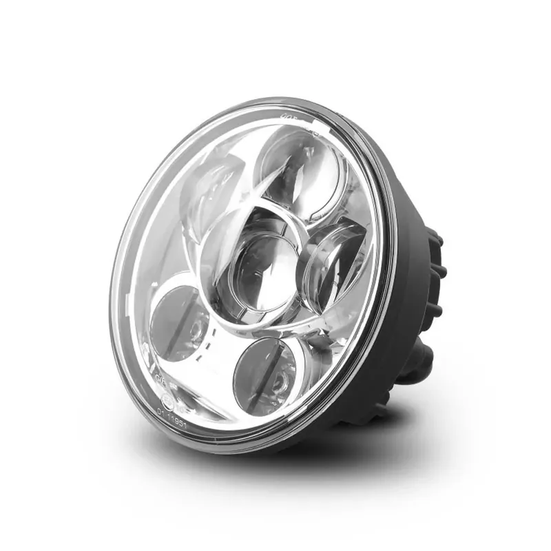 Koplamp Motorfiets LED 5,75 Inch passend voor Harley Davidson in chroom Craftride Tijdelijk Beschikbaar