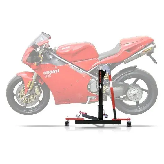 Center Paddock Stand compatibel met Ducati 996 99-01 Lift ConStands Power-Evo rood Shop Nu