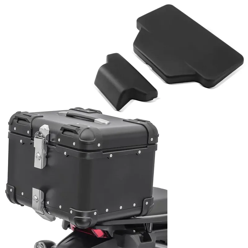 Set Motor aluminium topkoffer 45L + passagier rugkussen topcase Bagtecs XS45 zwart Dagaanbieding